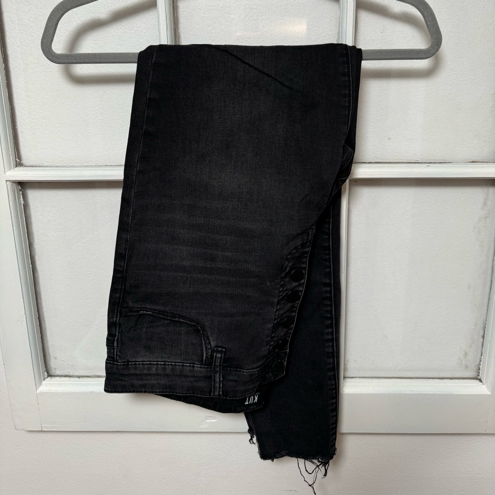Black denim jeans